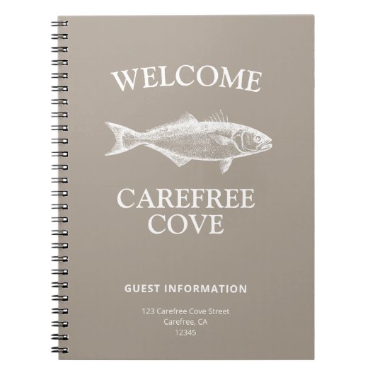 Carnet Informations sur les invités de location de vacanc (Devant)