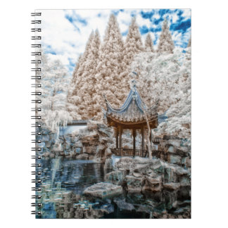 Carnet Infrarouge chinois de jardin