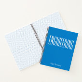 Carnet Ingénierie personnalisée Papier à graphisme simple (Intérieur)