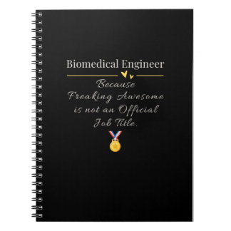 Carnet Ingénieur biomédical titre de travail drôle