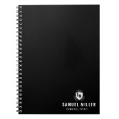 Carnet Initial Black and White Professional Monogram (Devant)
