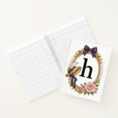 Carnet Initial H Personalized Teacher Gift Regency (Intérieur)