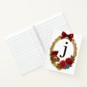 Carnet Initial J Personalized Gift Elegant Regency (Intérieur)