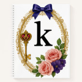 Carnet Initial K Meaningful Gift Elegant Regency (Devant)