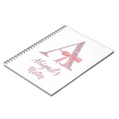 Carnet initial personnalisé pour elle (Côté gauche)