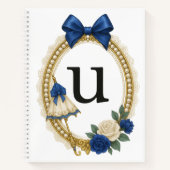 Carnet Initial U Personalized Elegant Regency (Devant)