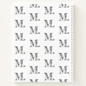Carnet INITIAL Unique Creative Affirmation Mots Vrai (Dos)
