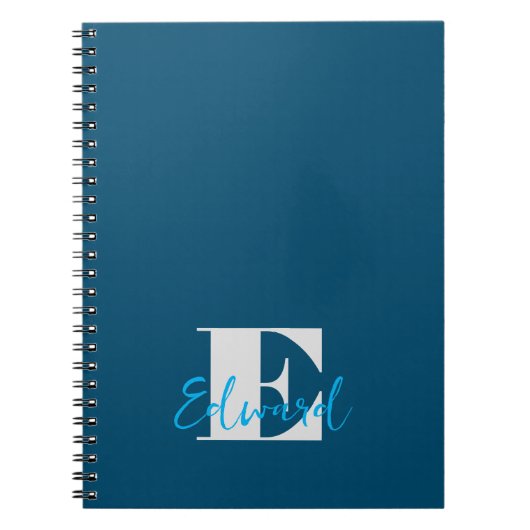 Carnet Initiale + Nom Personnalisé - Facile à Customiser (Devant)