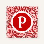 Carnet Initiale rouge (Devant)