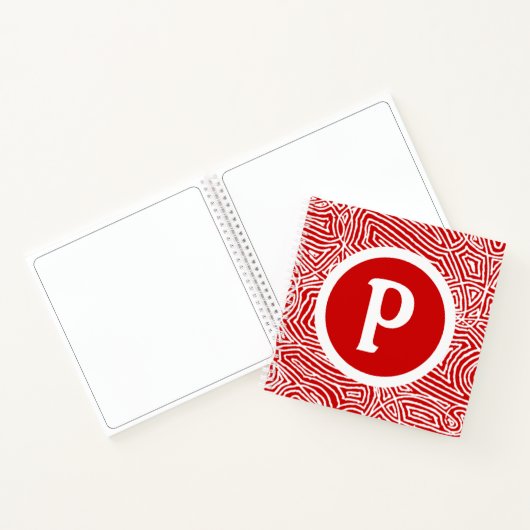 Carnet Initiale rouge (Intérieur)