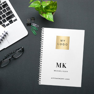 Carnet Initiales de monogramme de couleur de marque comme