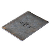 Carnet Initiales décorées d'un monogramme rustiques (Côté gauche)