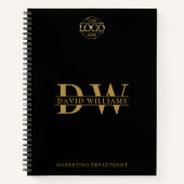 Carnet Initiales du logo et du monogramme de marque perso (Devant)