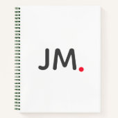 Carnet Initiales en gras modernes | Striking Statement Fu (Devant)