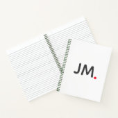 Carnet Initiales en gras modernes | Striking Statement Fu (Intérieur)