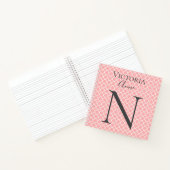 Carnet Initiales Monogrammes Nom Abstrait Plutôt (Intérieur)
