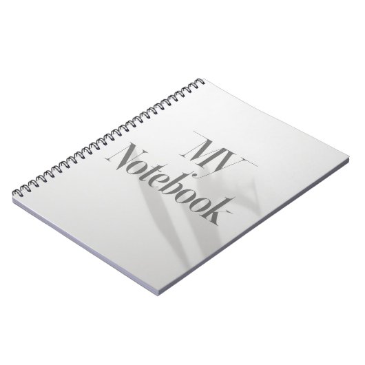 Carnet Initiales MV : Monogramme discret (Côté gauche)