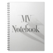 Carnet Initiales MV : Monogramme discret (Devant)