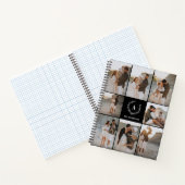 Carnet Initiales personnalisées Élégant Monogramme photo  (Intérieur)