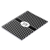 Carnet Initiales personnalisées Point Polka (Côté gauche)