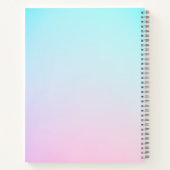 Carnet Initiales superposées modernes 2 | Turquoise Rose (Dos)