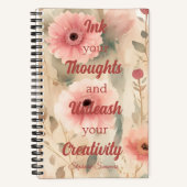 Carnet Ink Thoughts Libérer la créativité Inspiration Adu (Recto)