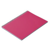 Carnet Innuendo rose foncé, couleur solide Rose rose (Côté gauche)