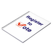 Carnet Inscrivez-Vous Au Vote 2026 (Côté gauche)