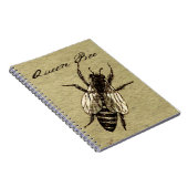 Carnet Insecte de la faune de l'abeille Queen (Côté Droit)