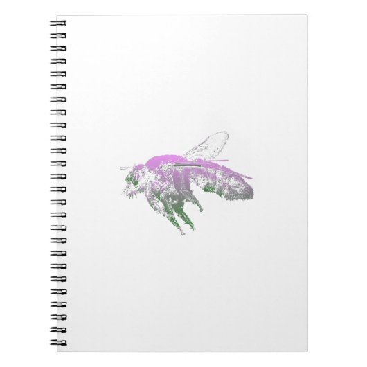 Carnet Insecter l'abeille rose (Devant)