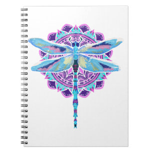 Carnet Insectes amant animal cadeau mandala dragonfly