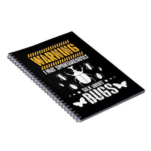 Carnet Insectes de bug Lover Entomologiste drôle (Côté Droit)