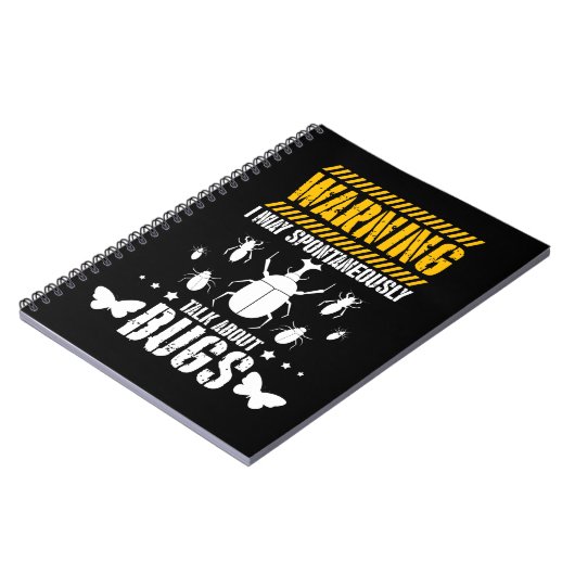 Carnet Insectes de bug Lover Entomologiste drôle (Côté gauche)