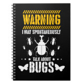 Carnet Insectes de bug Lover Entomologiste drôle (Devant)