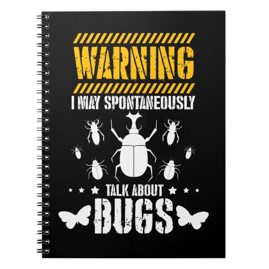 Carnet Insectes de bug Lover Entomologiste drôle (Devant)
