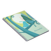 Carnet Inséparables bleus dans l'arbre (Côté Droit)