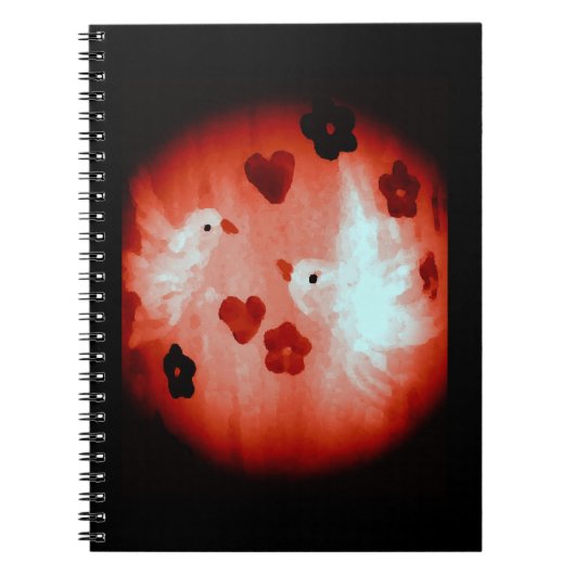 Carnet Inséparables de colombes (Devant)