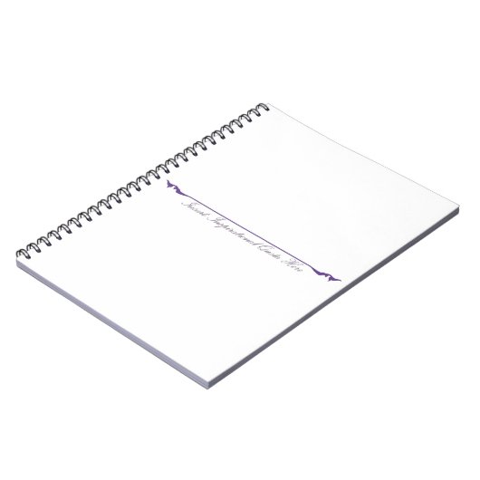 Carnet Insérer un devis inspirant ici - violet (Côté gauche)