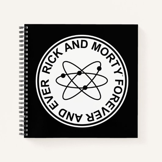 Carnet Insigne atomique Rick et Morty pour toujours et ja (Devant)