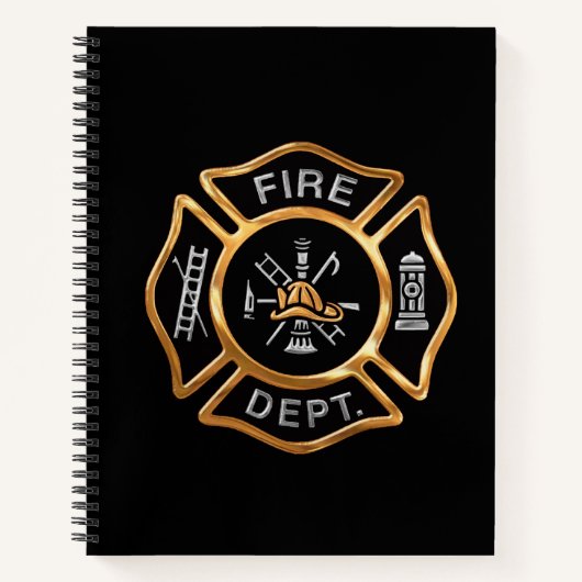 Carnet Insigne d'or du pompier (Devant)