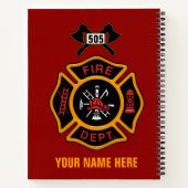 Carnet Insigne du service d'incendie (Dos)