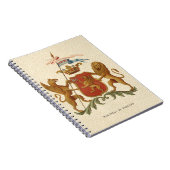 Carnet Insigne héraldique avec Griffin et Lion (Côté Droit)