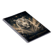 Carnet Inspirant Force Tranquille Tigre Blanc (Côté Droit)