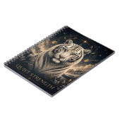 Carnet Inspirant Force Tranquille Tigre Blanc (Côté gauche)