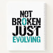 Carnet Inspirant Non Brisé, Simplement en Évolution (Dos)