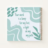 Carnet Inspiration de la Bible Verse Sage Prière verte (Dos)