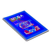 Carnet Inspiration USA Nous Sommes Forts Ensemble Avec Am (Côté Droit)