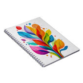 Carnet Inspirational Abstract Colorful Tree Painting (Côté Droit)