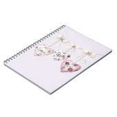 Carnet Inspirational Floral Love Hope Joy Hearts Bow (Côté gauche)