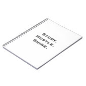 Carnet Inspirationnel - Étude. Hustle. Brille. (Côté gauche)